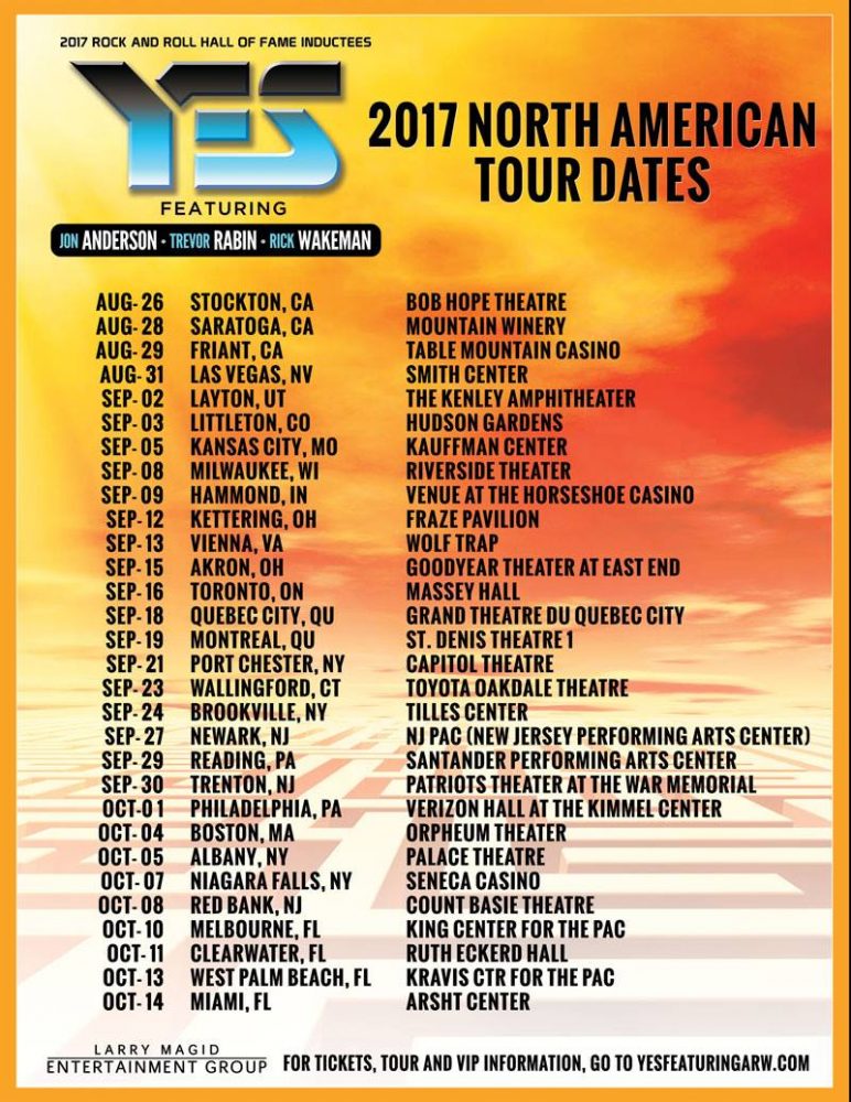 yes north american tour