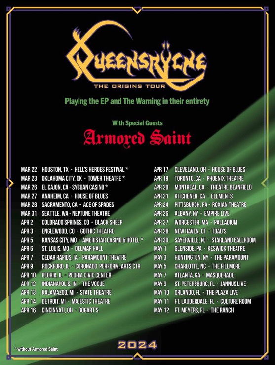 queensryche 1988 tour dates